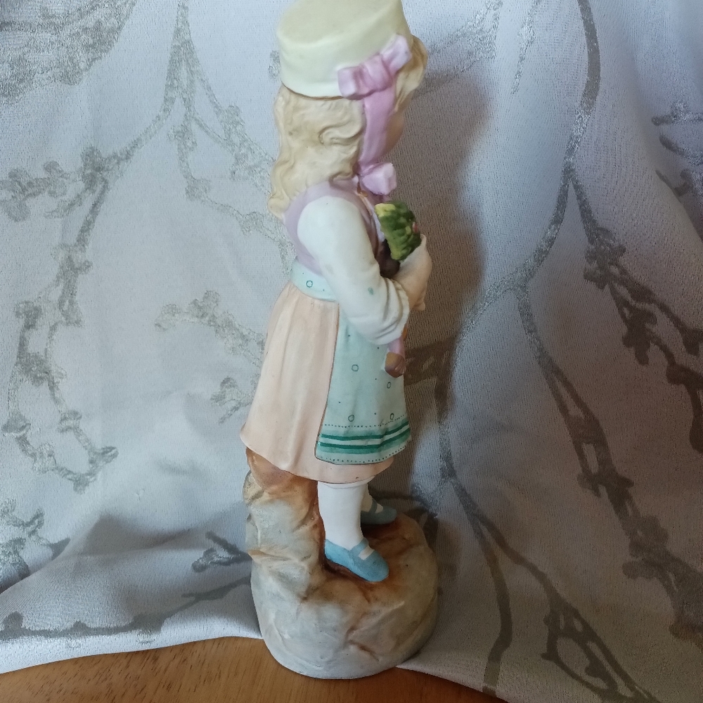 Antique German? Bisque Girl Figurine - Picture 11 of 16